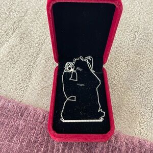 Silver bar necklace